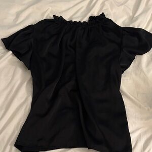 Silky ruffled blouse